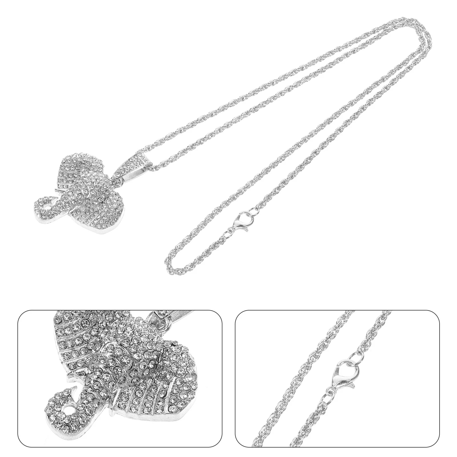 

Rhinestone Rearview Mirror Charm Pendant Hanging Car Mirror Accessories Interior Decoration for Women