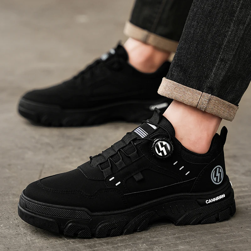 Herren-Wanderschuhe mit niedrigem Schaft, rutschfester Sohle, strapazierfähig, atmungsaktiv, Trekking-Sneaker, ideal für Outdoor-Aktivitäten, Camping und den täglichen Gebrauch beim Spazierengehen. – Detail 9