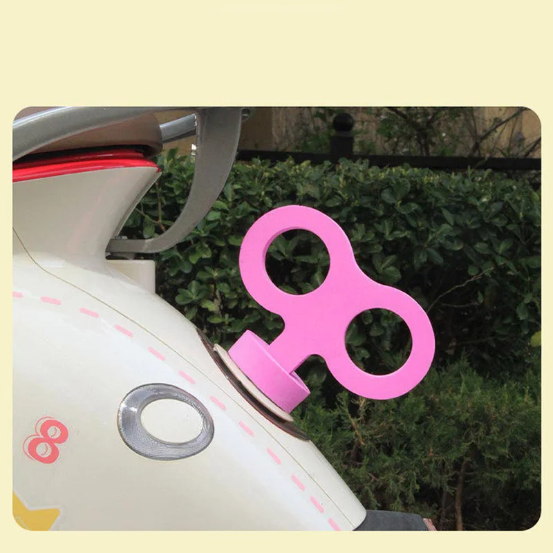 Rotating Luminous Wind-Up Scooter Accessories Diy kawaii Electric Bike Tail Stickers Creative Car Modification Decoration Gifts