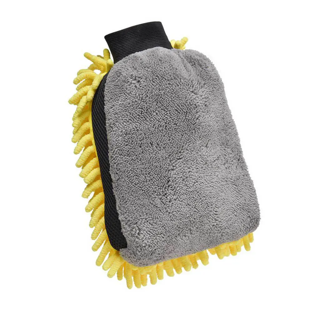 Car washing gloves (large size) - 100 grams - Waterproof car cleaning products - Sheepskin car cleaning gloves - Car towel view 5