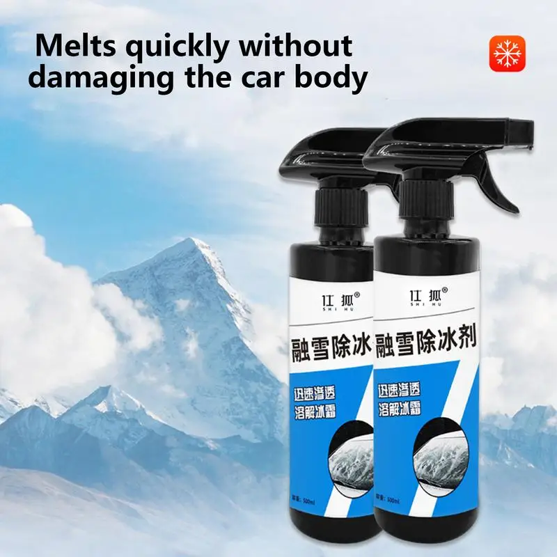 Deicer Spray Window Deicer Agent Deicer Spray Quickly Melts Ice Frost And Snow For Car Windshield Window Wipers And Mirrors