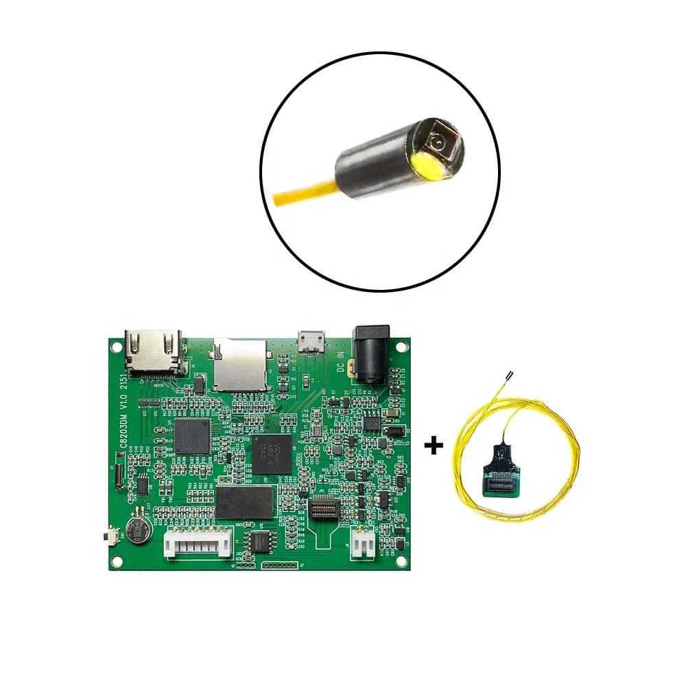 2.0mm diameter OV6946 160 Kpixel sensor medical endoscope camera module single led with HD monitor Interface bac