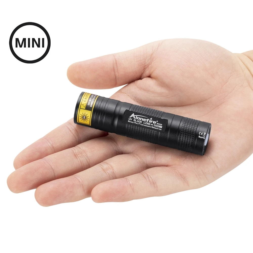 Mini 365nm/395nm UV Flashlight Usb Rechargeable UV Glue Curing Torch Cat Dog Pets Urine Tinea Money Ore Scorpion Detection Light view 3