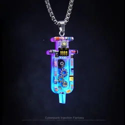 Original Cyberpunk Style Necklace Injection Fantasy Personalized Keychain Pendant