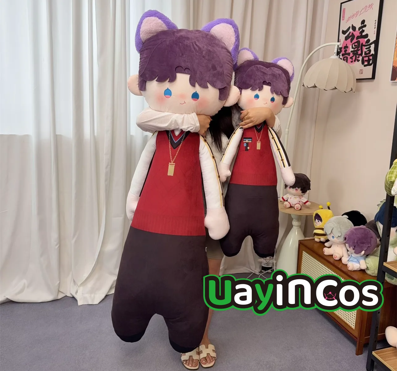 In Stock 90cm 145cm Love and Deepspace Sylus Caleb Zayne Rafayel Stuffed Plushie Doll Clothes Pillow Anime Game Toy Gift Cosplay
