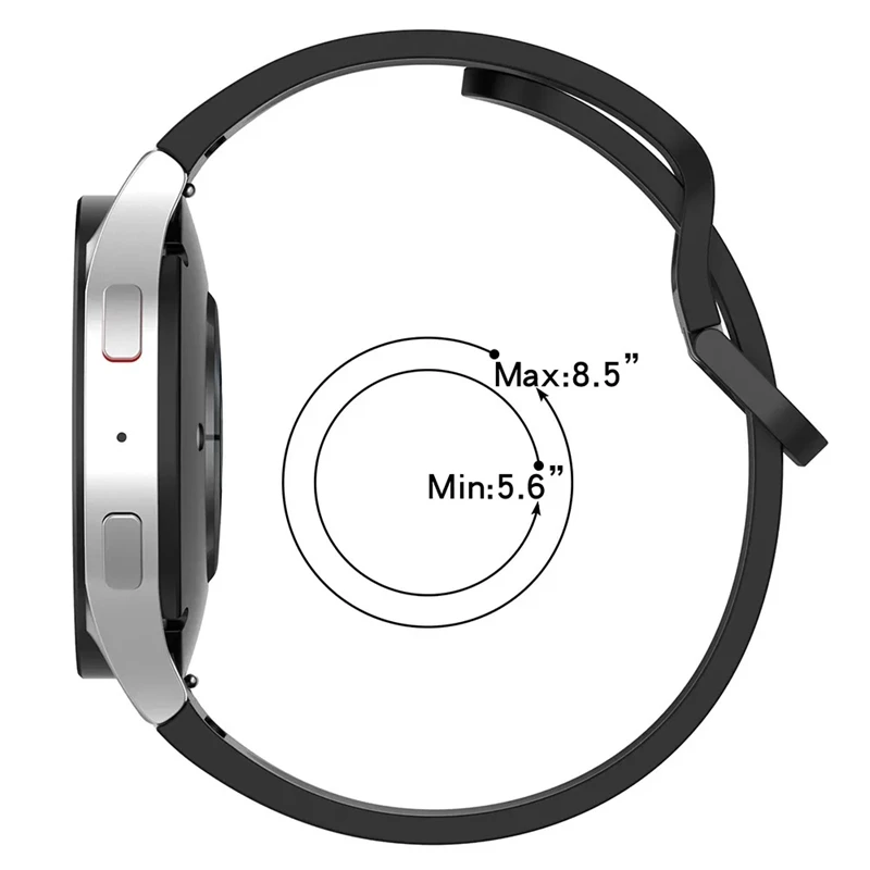 Correa de silicona para Samsung Galaxy watch 7/6/5/4, 40mm, 44mm, 4 Classic, 47mm, 43mm, pulsera para Samsung Watch Pro, 45mm