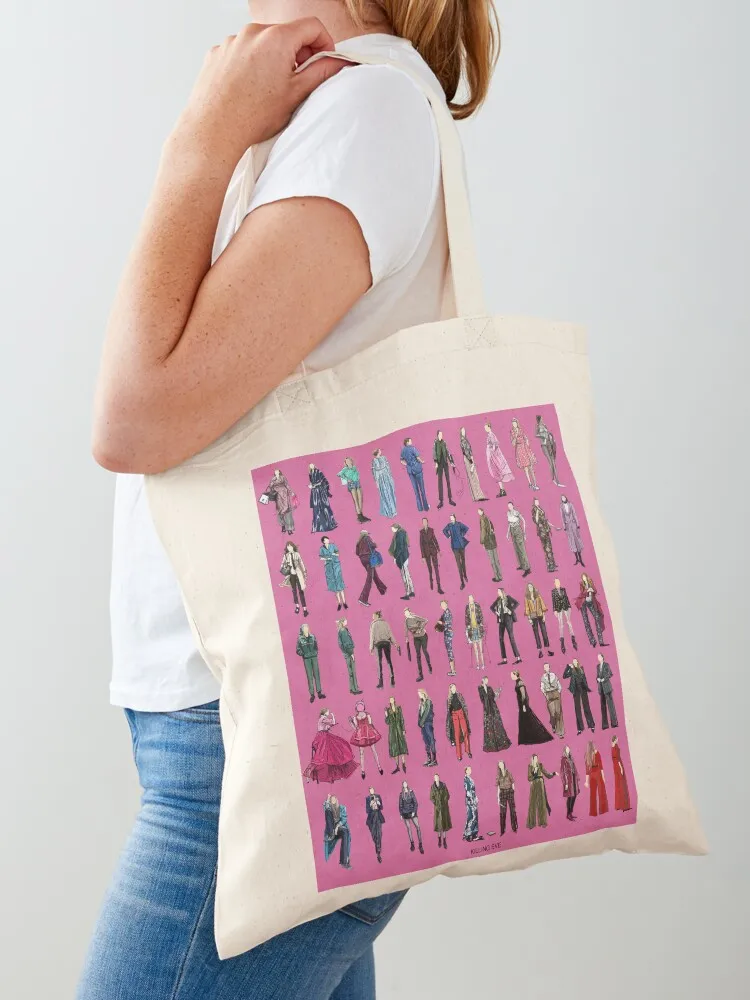 Killing eve villanelle fashion looks Pink version Tote Bag shopping bag logo Candy bags