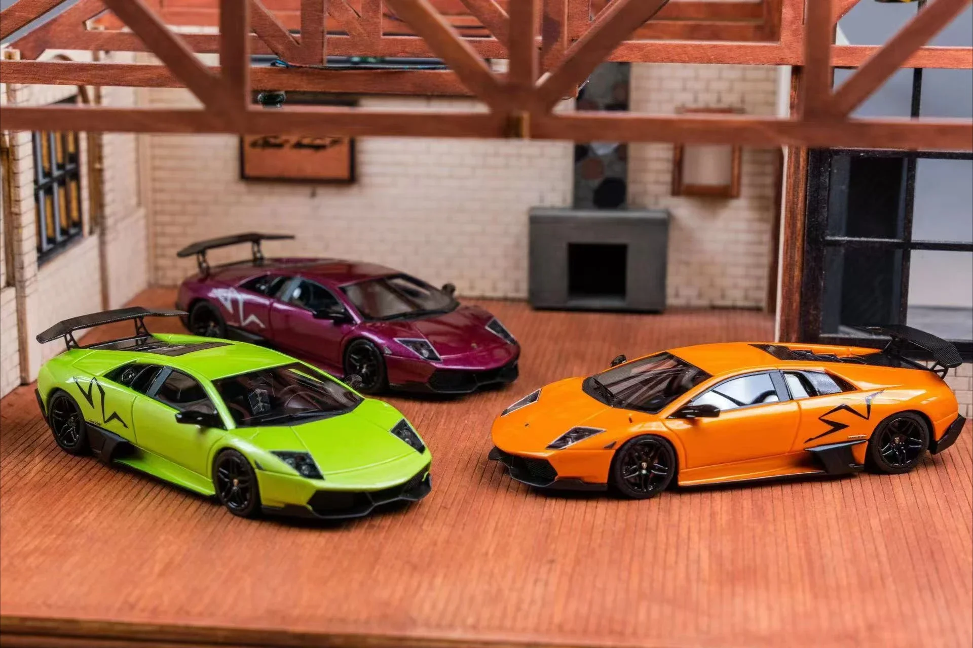 

**Preorder **Cars' lounge 1:64 Murciélago Superveloce LP670-4 SV Resin Model Car