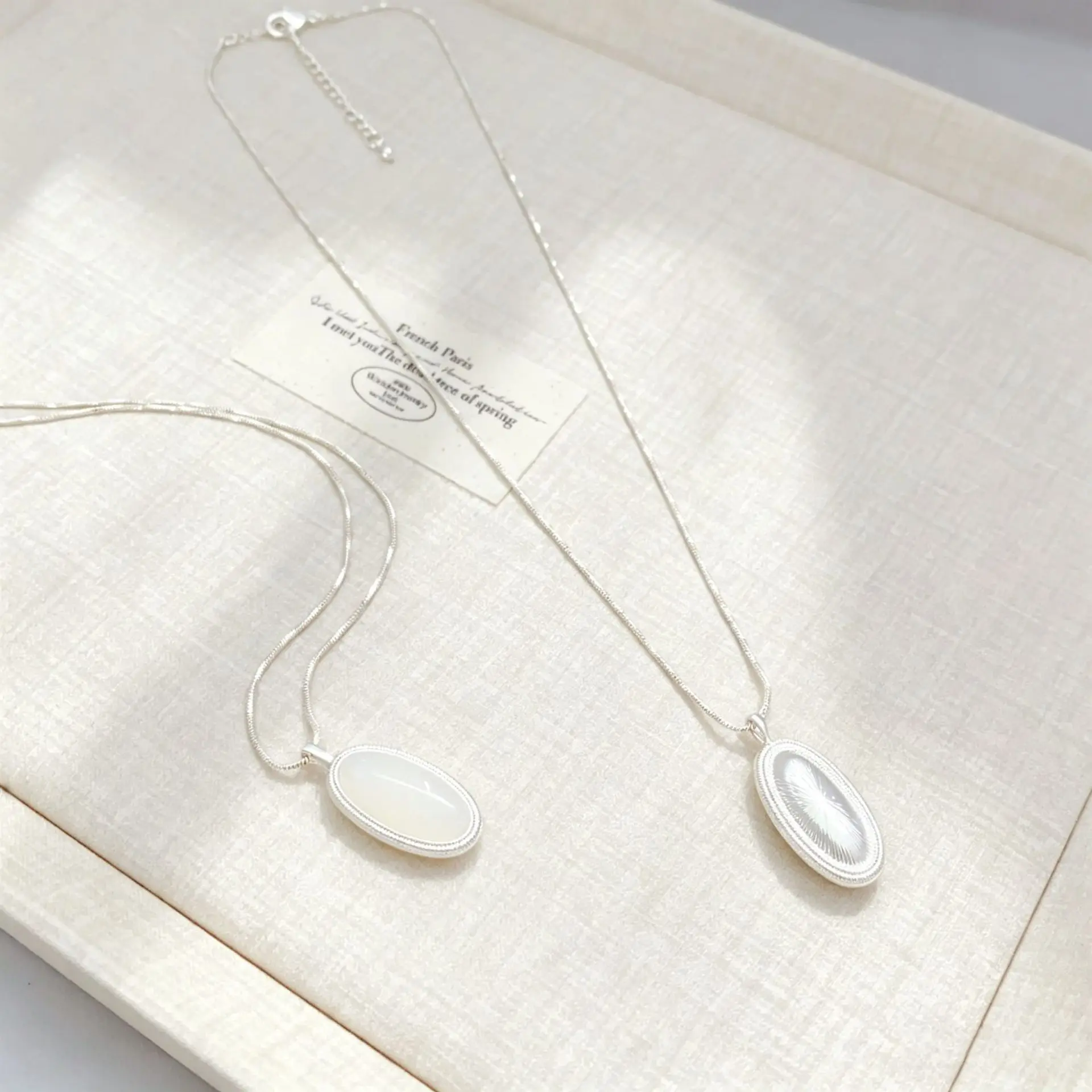 Silver Wire Wrapped Black Onyx Ring Necklace Set, Reversible Wear Elegant Luxury Matching Jewelry Sets For Women Daily Accessori