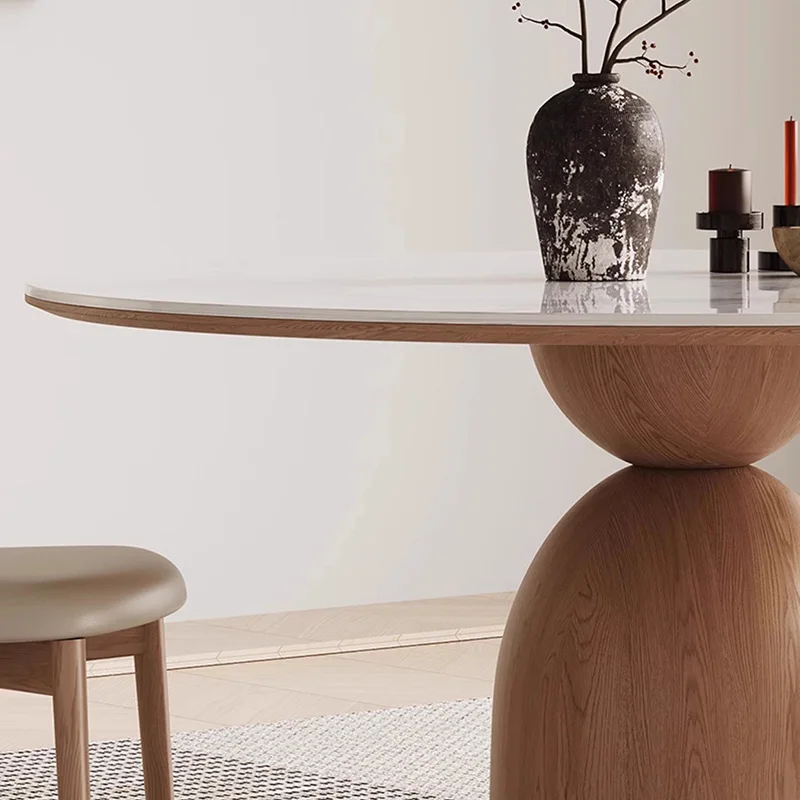 Trendy European Table Exquisite Beauty Simple Glamour Dining Table Creative Aesthetic Tavolo Pieghevole Dining Room Furniture