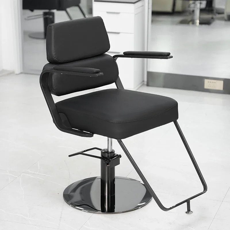 

Simple Vintage Barbershop Barber Chair Swivel Lift Perm Barber Chair Hair Dyeing Shave Cadeira De Barbeiro Salon Furniture