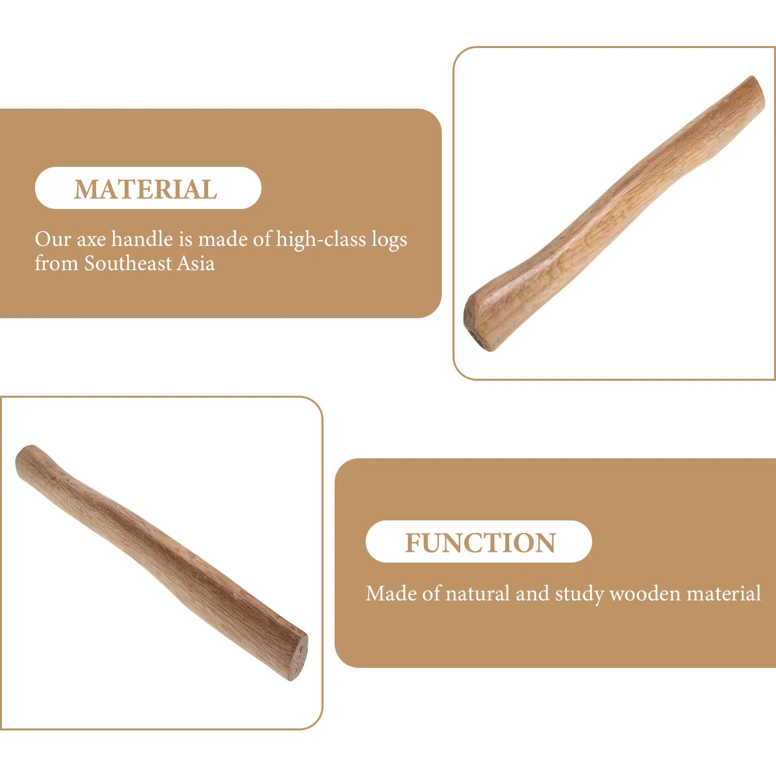 Premium Wooden Accessory For Wooden Handle Replacement Replacement Axe Accessories Axe Handle Strong Grip