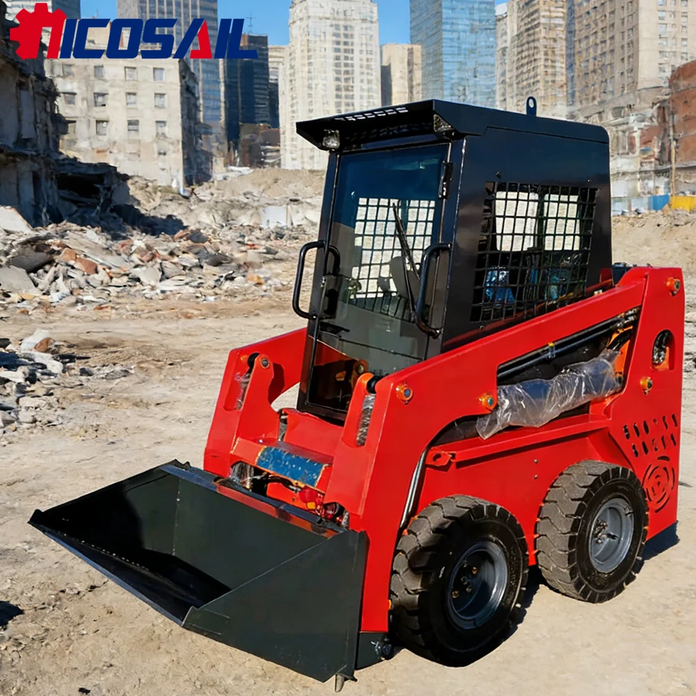 

Nicosail JC25 Mini Skid Steer Loader Hydraulic Compact for Construction Farm Garden Use