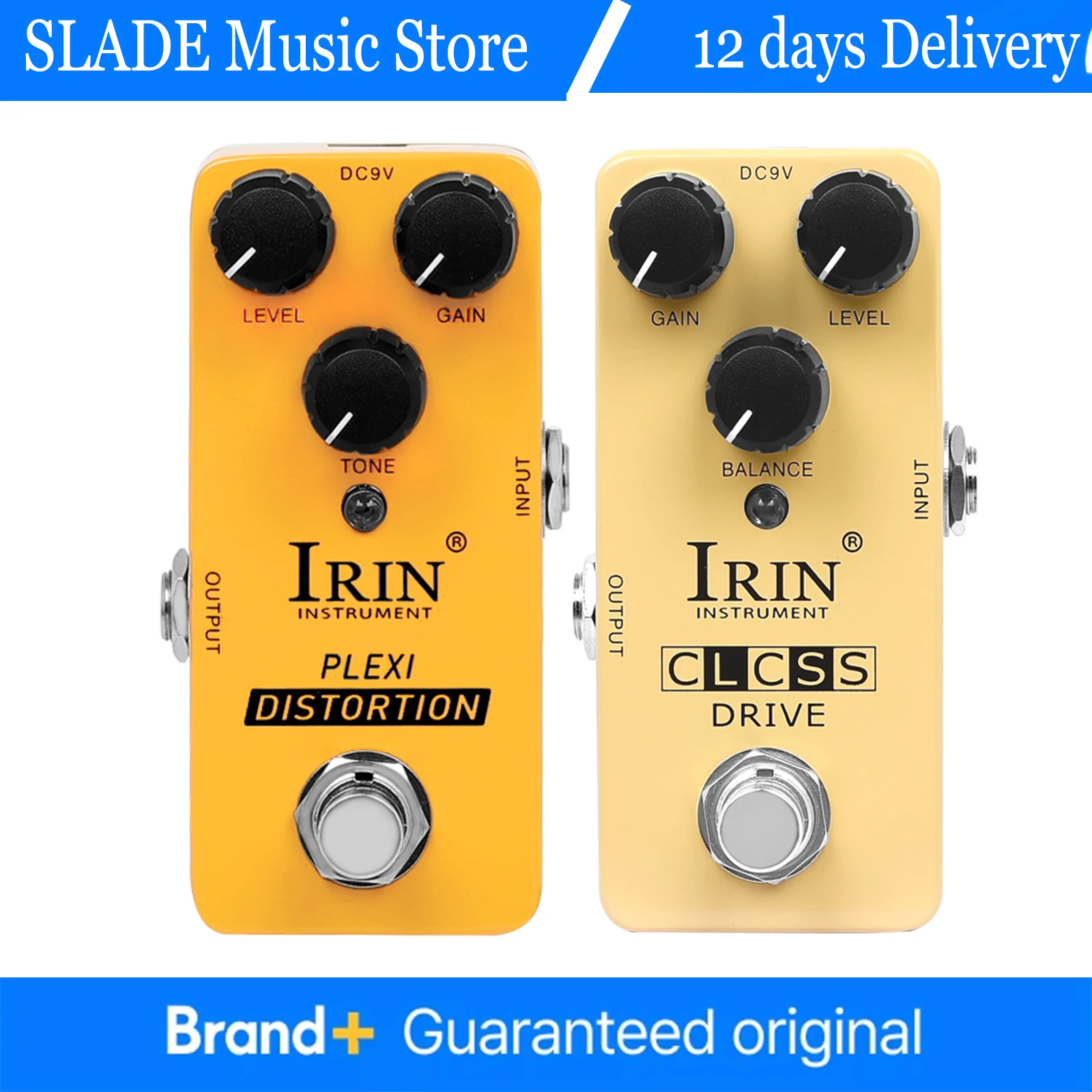 

Мини-педаль эффектов для гитары IRIN PLEXI DISTORTION | Эффект-педаль CLCSS DRIVE Overdrive для электрогитары, одиночная, аксессуар