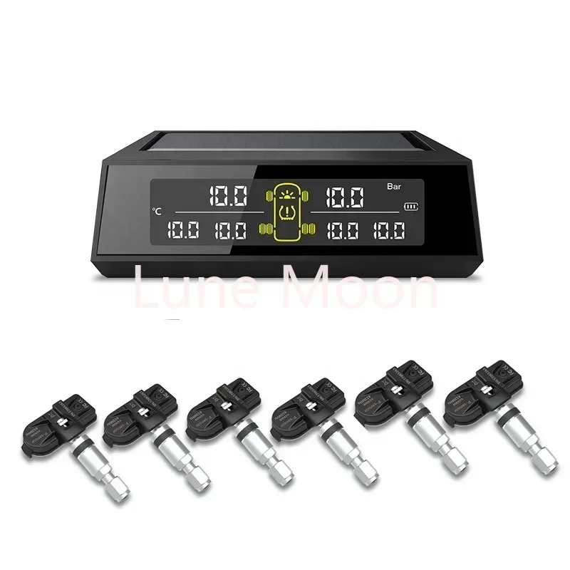 In Stock Bus Solar Truck TPMS Factory High Quality Tire Pressure Monitoring Internal Sensors  Real-time Detection For 6 Wheels