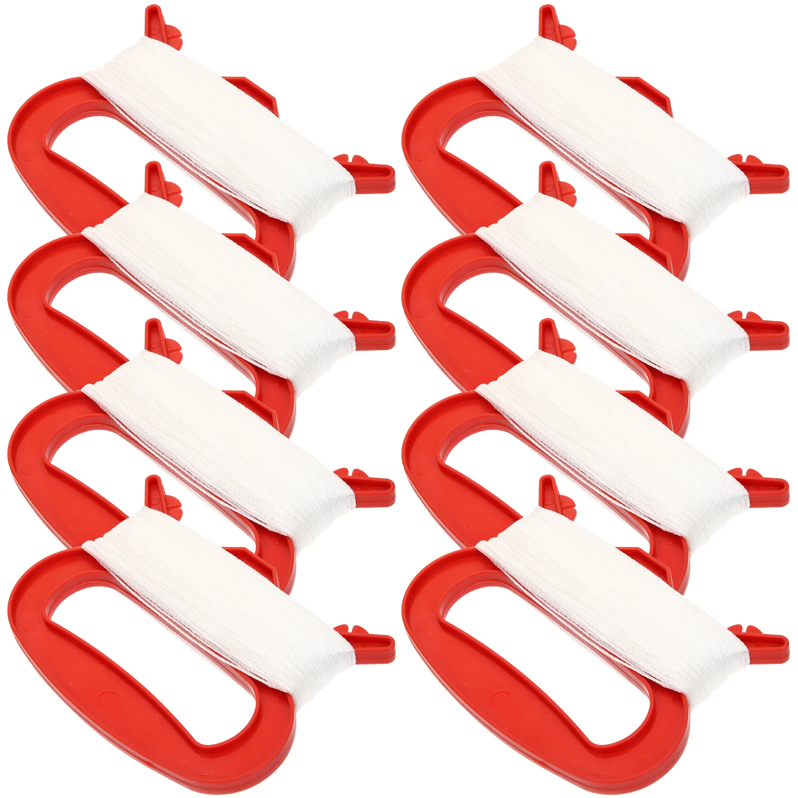 8 pezzi di bobine per aquiloni, avvolgitori, comode schede di linea per esterni, pratiche in plastica