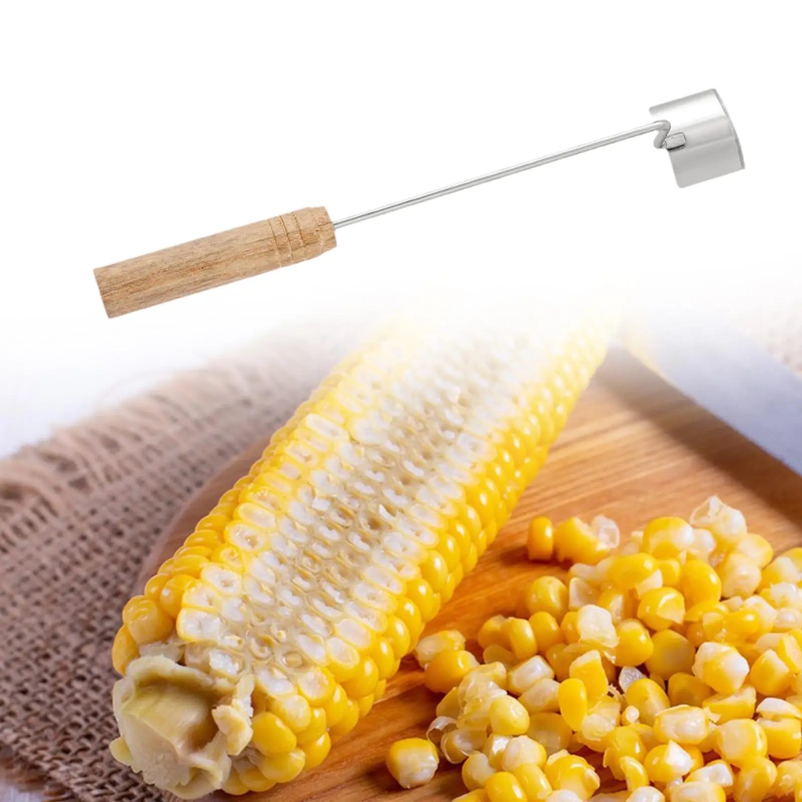 Corn Peeler Fast Multipurpose Corn Cutter Peeler for Restaurant Kitchen Home