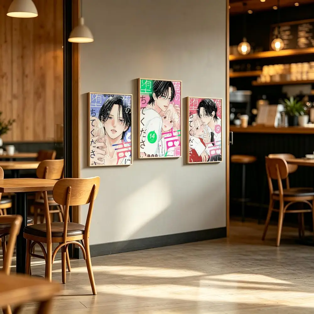 comic Ore no Koe ni Ochitekudasai Poster Poster Waterproof HD Unframed Self‑Stick Decor Wall Art for Home Room Decoration Gift