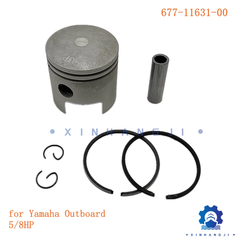 Piston Kit (Std) 677-11631-00 for Yamaha Outboard 2-stroke 5/8HP Diameter: 50MM 677-11631-00-97