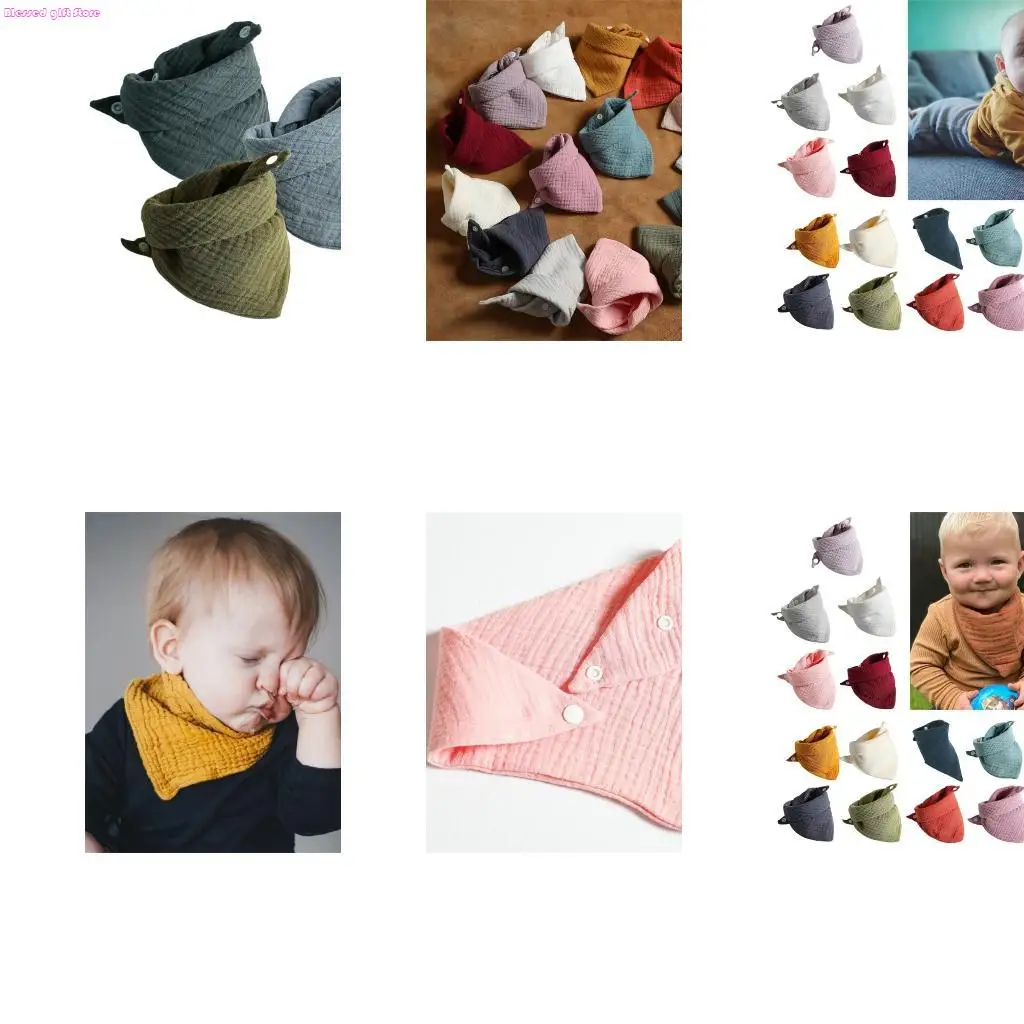 

D0JC 3 Pack Baby Bandana Dribble Bibs Drool Bibs for Drooling & Teething Absorbent