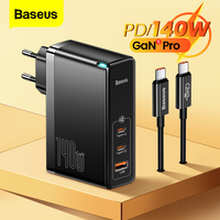 Baseus 140W GaN 5 Pro Charger USB Type C PD 3.1 Quick Charge 4.0 QC Fast Charging Charger For Macbook Pro iPhone 14 Laptop