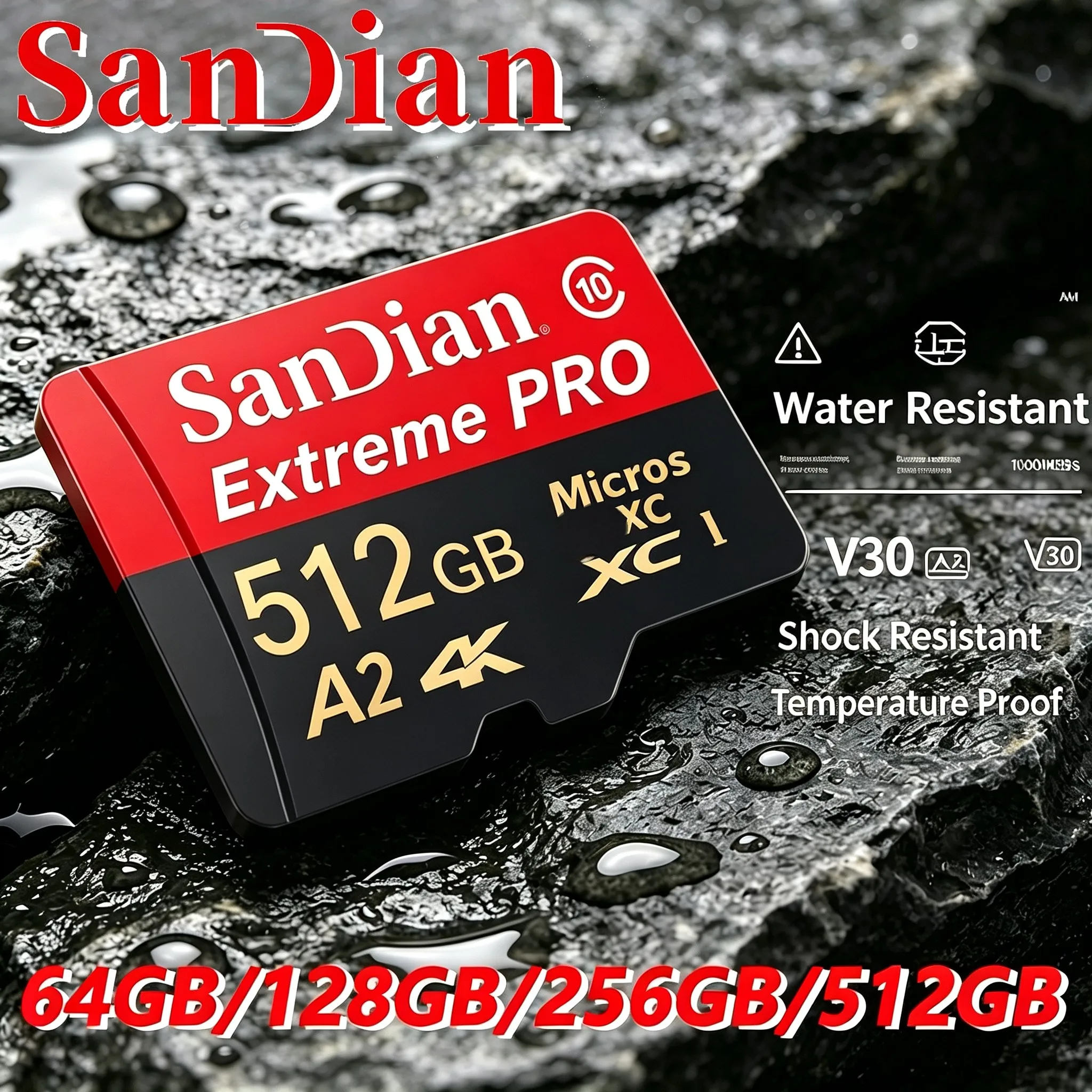 Mini SD Cards 512GB 128GB 32GB 256GB TF Cards Memory Card Micro TF SD Card for Dash Cam/Smartphone/Router/PC Mac/MP3 Player