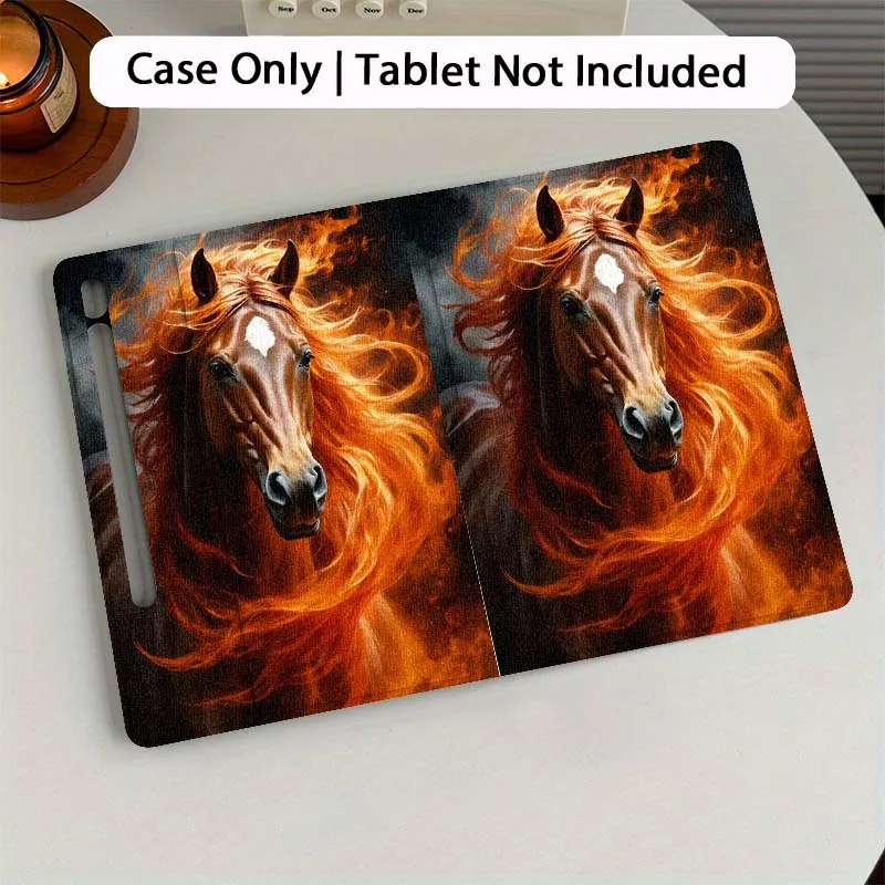 

Two White Horses Sunset For Samsung Galaxy Tab S7 S8 S9 S10 FE Plus 12.4 13.1 Inch Tablet Case