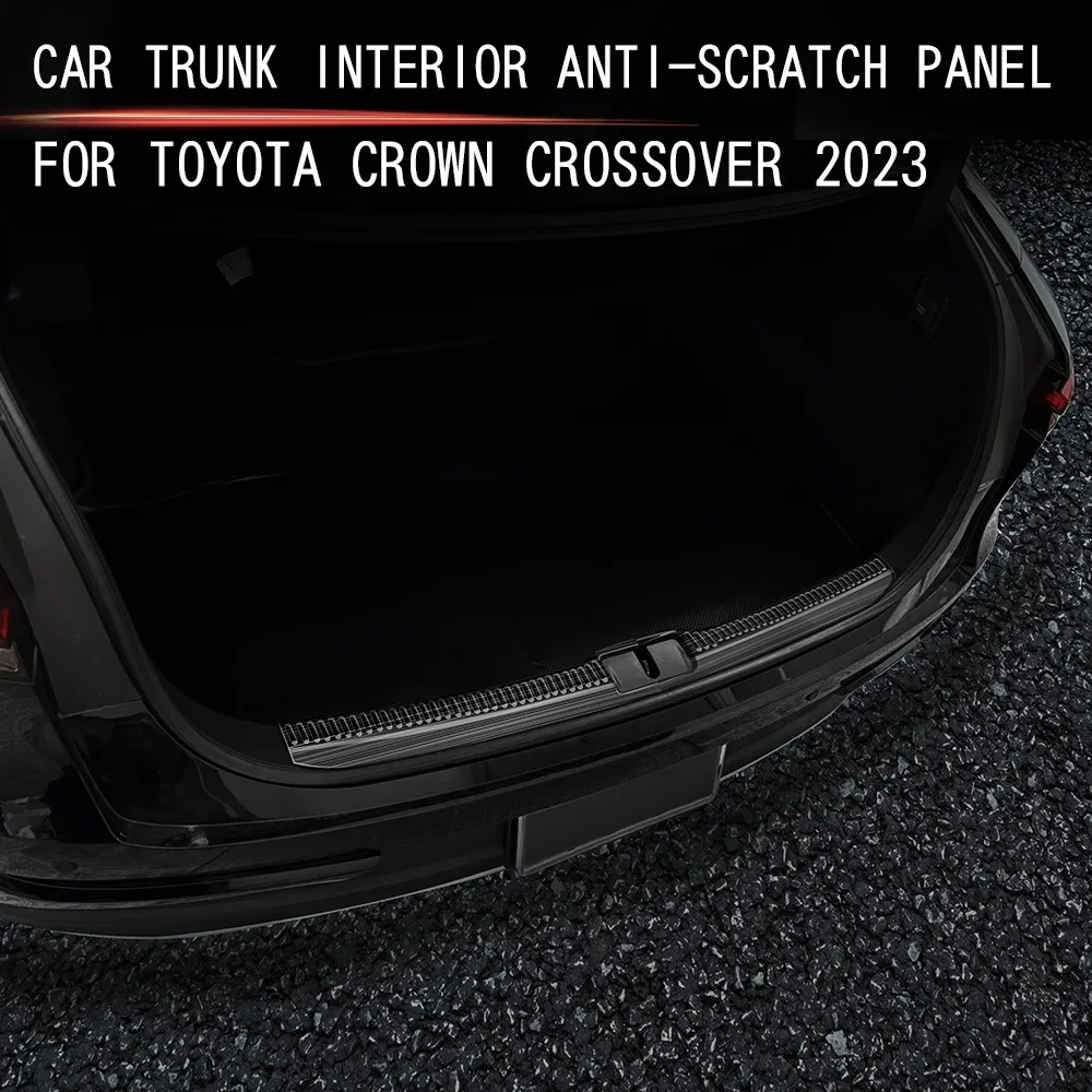 

Для Toyota Crown Crossover 2023 2024 2025 внутренний задний бампер, подножка, багажник автомобиля, порог, педаль, аксессуары, наклейки