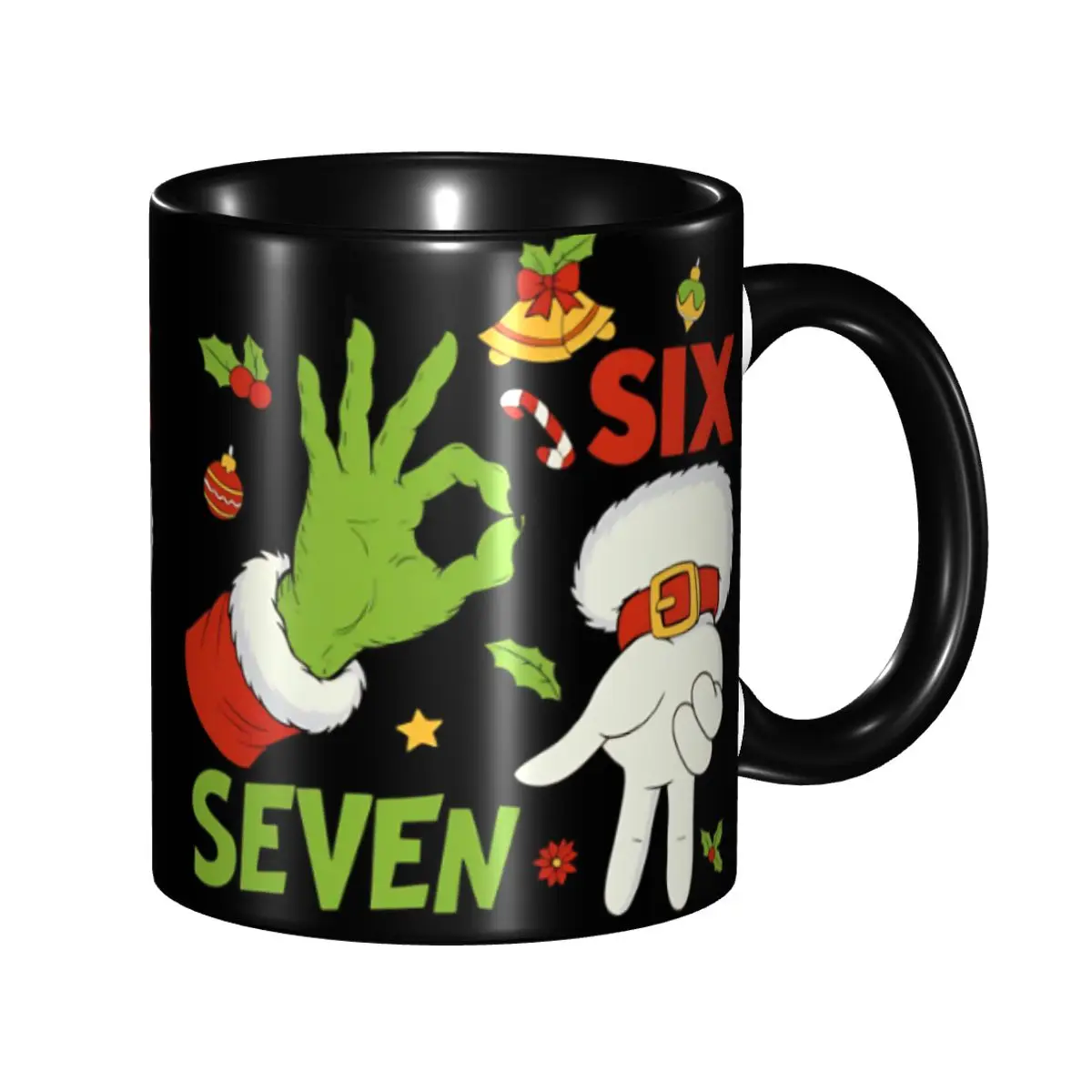 

Santa 67 Рождество 6 7 Meme Gen Alpha Meme Six Seve кружки для детей Kawaii чашка для воды лечебные подарки для девочек и мальчиков