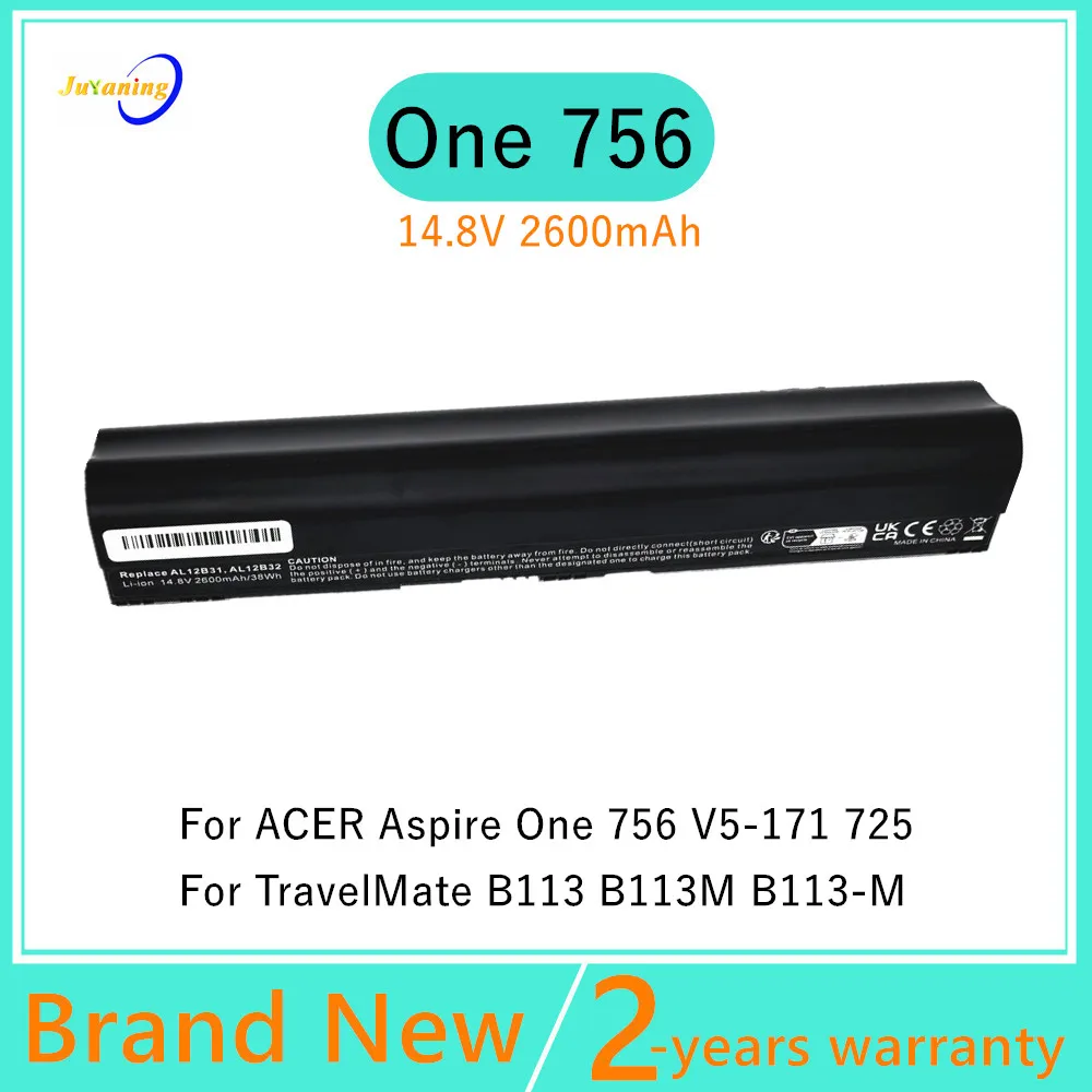 AL12B32 AL12B31 AL12A31 AL12X32 Laptop Battery For ACER Aspire One 756 V5-171 725 for TravelMate B113 B113M B113-M