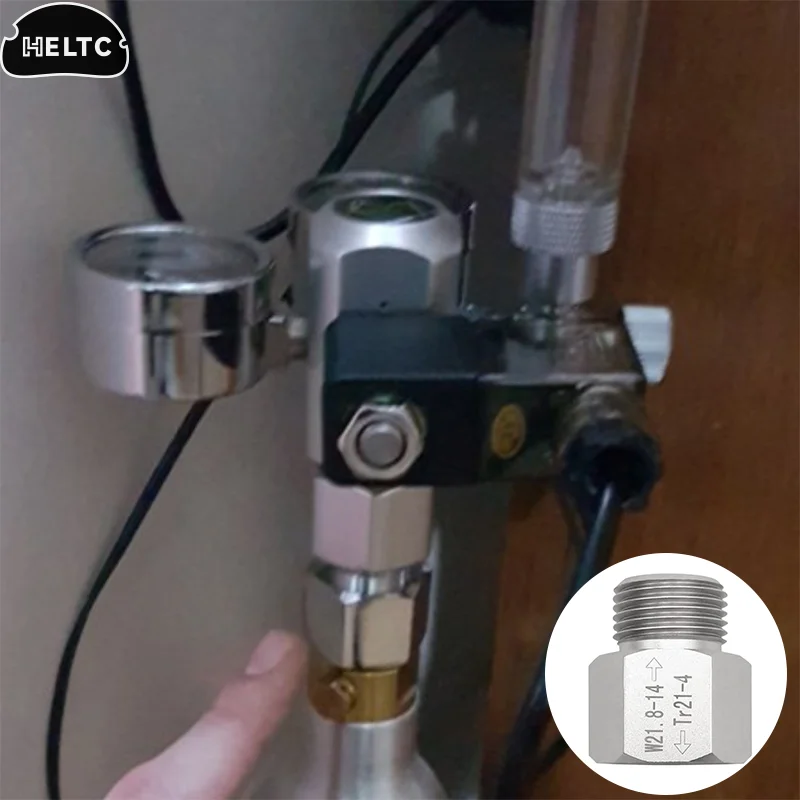 1 مجموعة TR21-4 إلى W21.8-14 تحويل محول CO2 اسطوانة الصودا اكسسوارات المياه ل حوض السمك الأسماك البيرة البيرة كورني برميل Co2 أجزاء #4