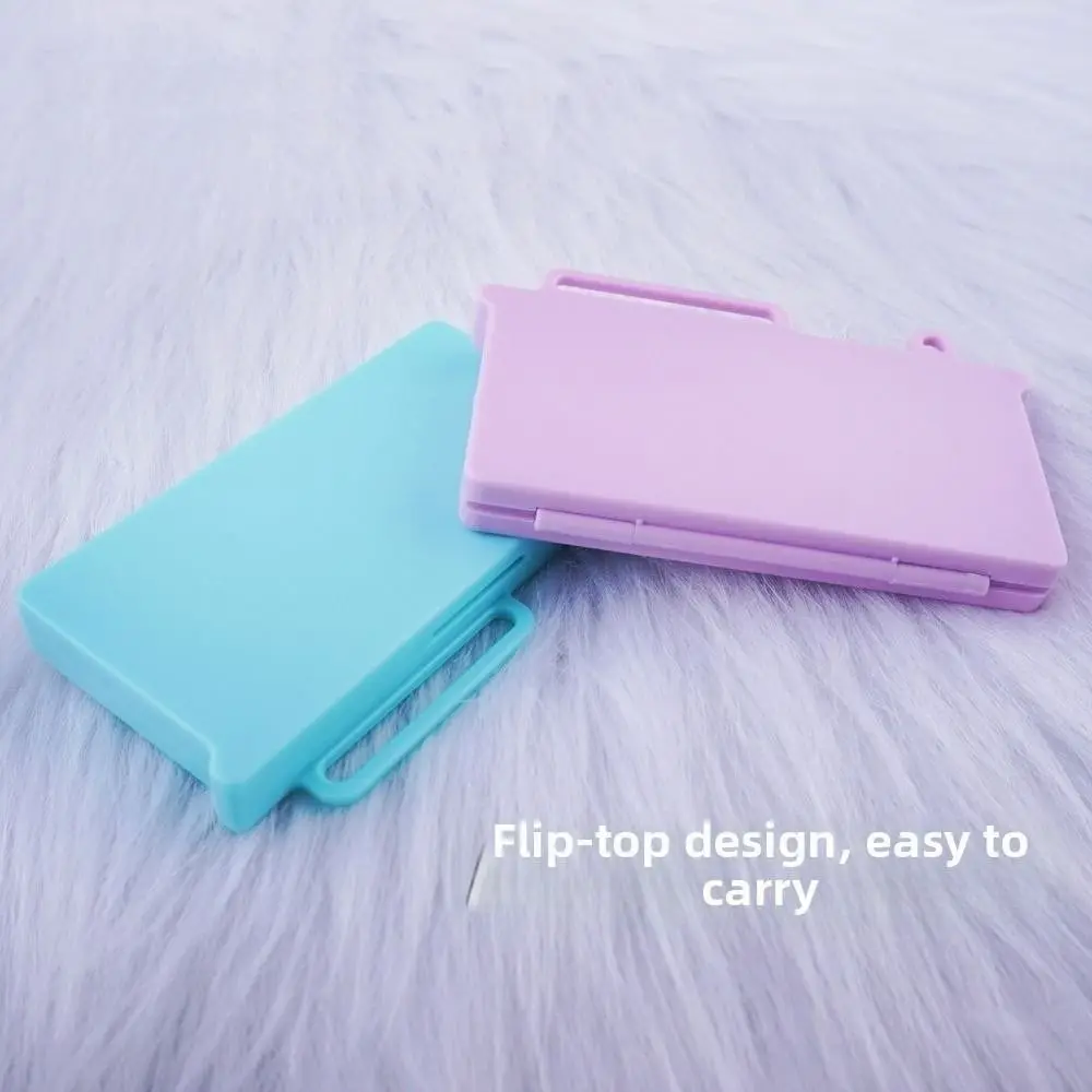 Compact Magnetic Watercolor Paint Box 24 Grid Mini Travel Painting Tray Waterproof Foldable Plastic Pigment Box Travel Use
