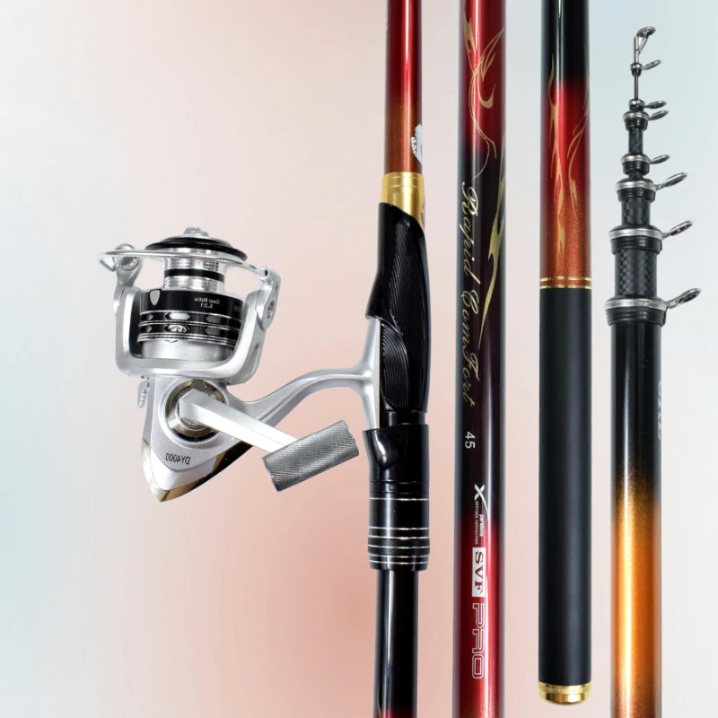 Dawa-Rock Fishing Rod,Telescopic Fishing Rod,Ultra Hard, Ultra Light, Sea Fishing Rod, Seawater and Freshwater, Dual Purpose