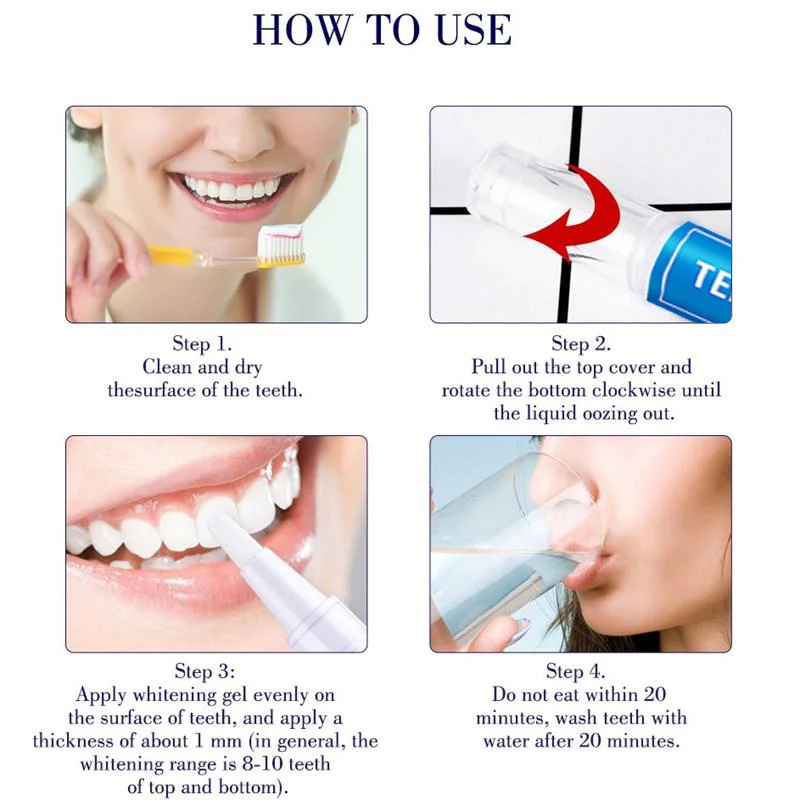 Teeth Whitening Serum Pen Tooth Brightening Serum Effective Remove Plaque Stains Oral Hygiene Essence Teeth Cleaning Product