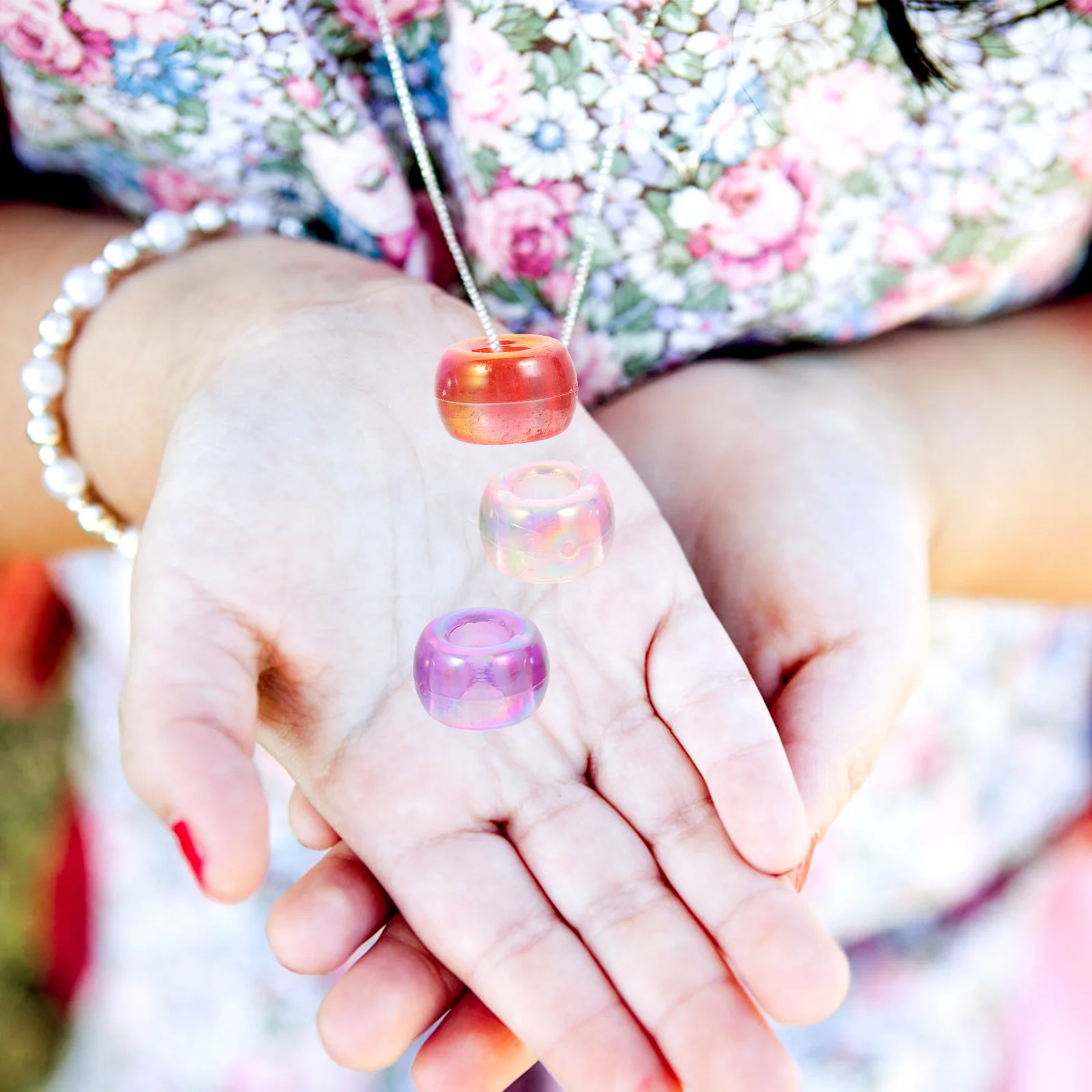 

1000Pcs Multi-Purpose Acrylic Beads for DIY Bracelets Necklaces Jewelry Making Materials Acrylic Bead DIY Beads