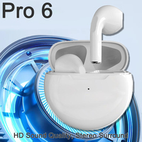 Air Pro 6 TWS For Lenovo Wireless Bluetooth 5.0 Earphones Pods Earbuds Sport Headset For Xiaomi Android Apple IPhone Headphones