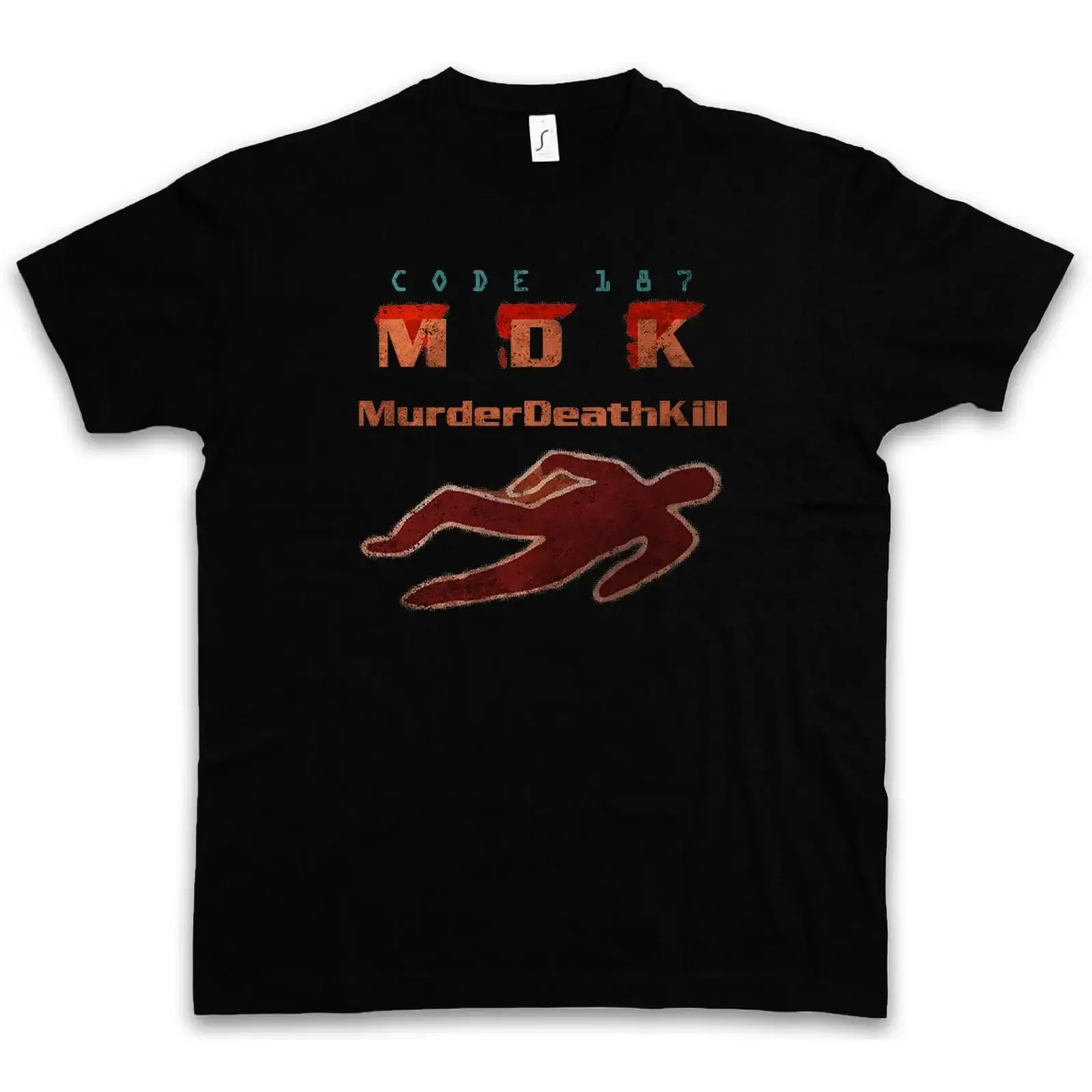 CODE 187 T SHIRT Demolition MDK Murder Death Kill Man Mord Movie Film vintage Washed designer clothes Versatile Stylish fashion