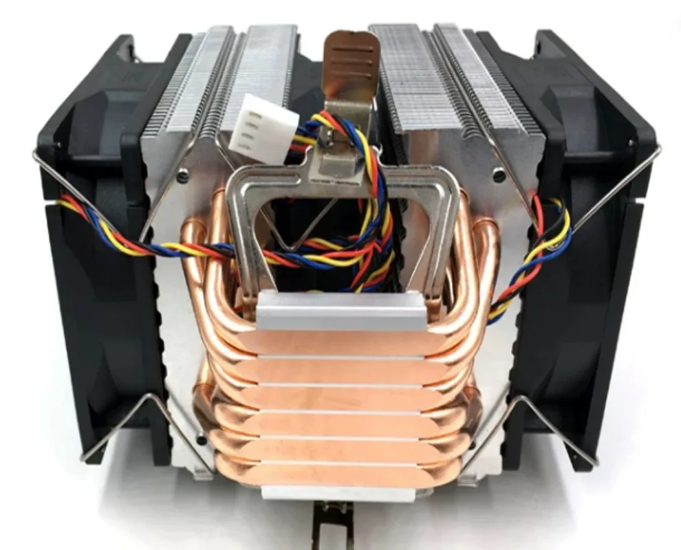 6 Heatpipe CPU Air Cooler 4-Pin PWM Fan Matte Surface With Thermal Grease