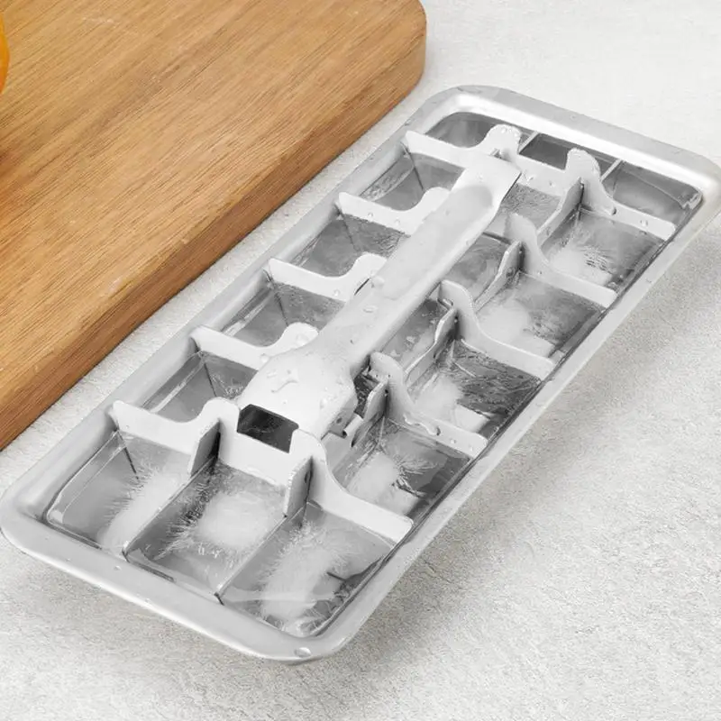 Stainless Steel Ice Cube Tray Stainless Steel Ice Cube Maker Freezer Square Ice Cube Mold Making for Milk and Drink Cooling