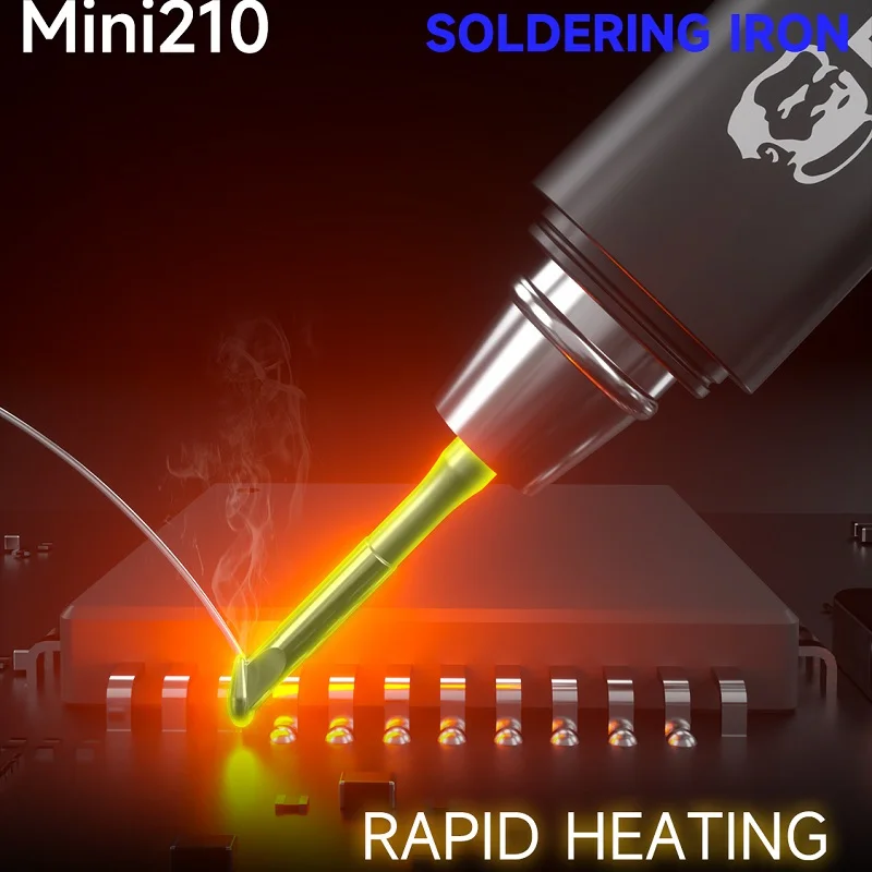 MECHANIC Mini210 Small Portable Thermostatic Soldering Iron Integrated Heating Core Rapid Heating Precise Temperature Control