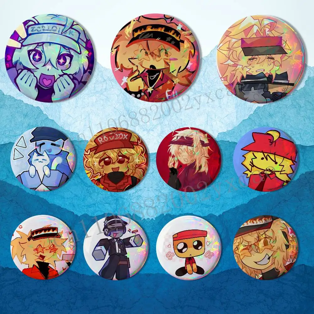 

game F-Forsaken-es Elliot Creative Round Badge Button Pin Bag Decor Fans Collection Friends Gift Brooch