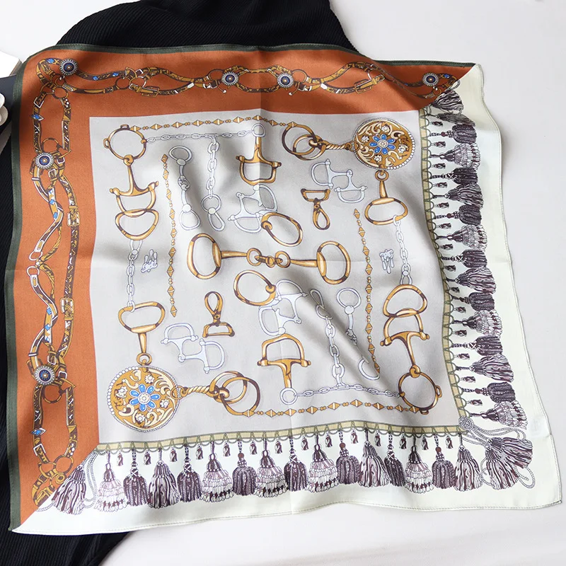 

Luxury Silk Scarf Small Bandanas Shawls Summer Scarves for Ladies Foulard Femme Lover Mother Gift Clothing Decoration