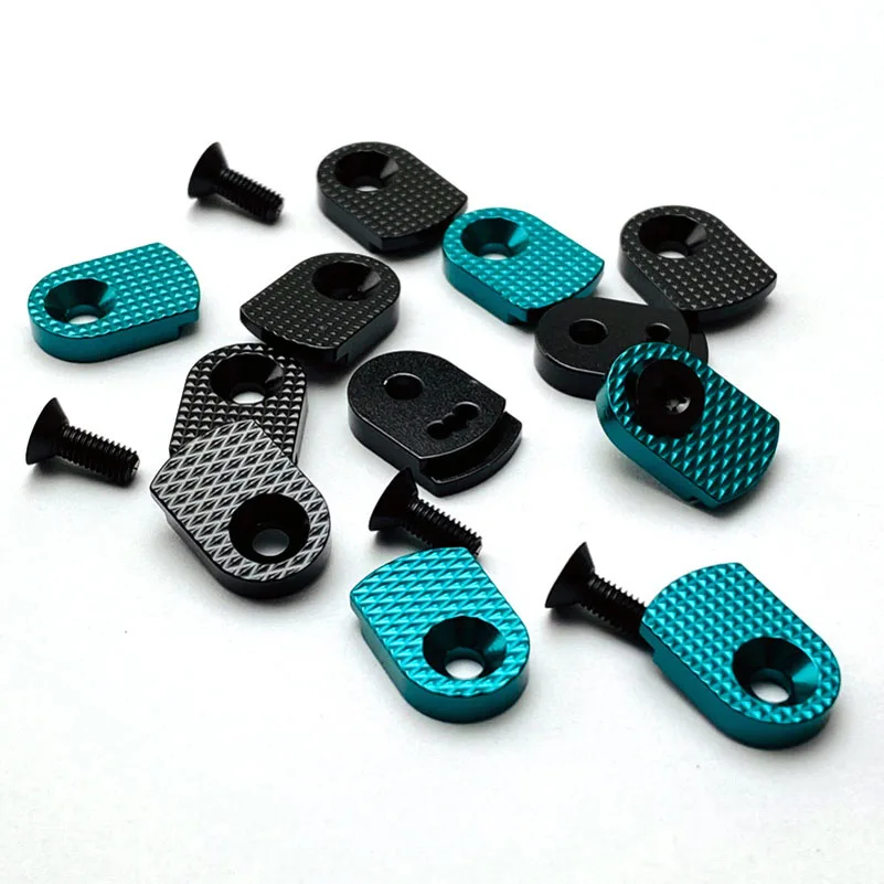 3 Sets/lot Custom CZ Shadow 2 Aluminum Mag Release Button DIY Repair Replacement Rhombus Square Pattern