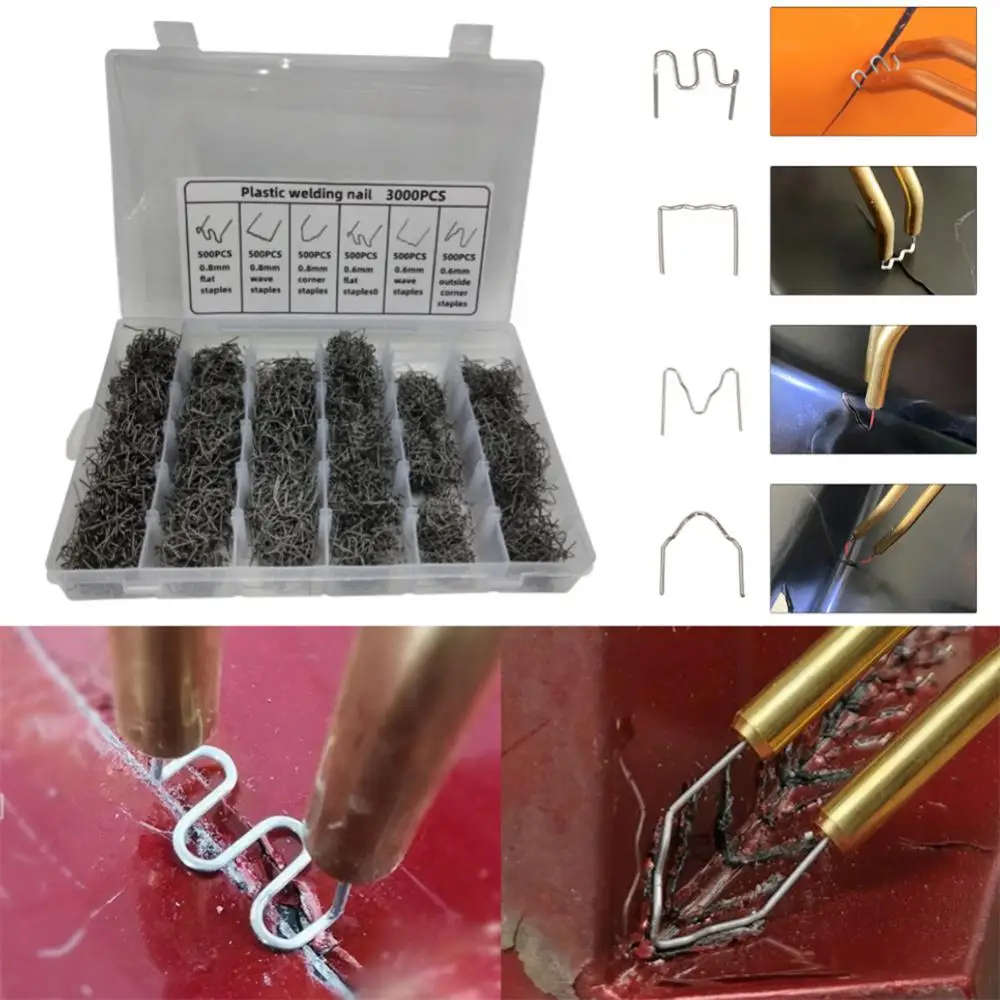 3000pcs Hot Stapler Staples For Plastic Welder Automotive Plastic Repair Machine Welding Wire Car Bumper Repair Welding Machine