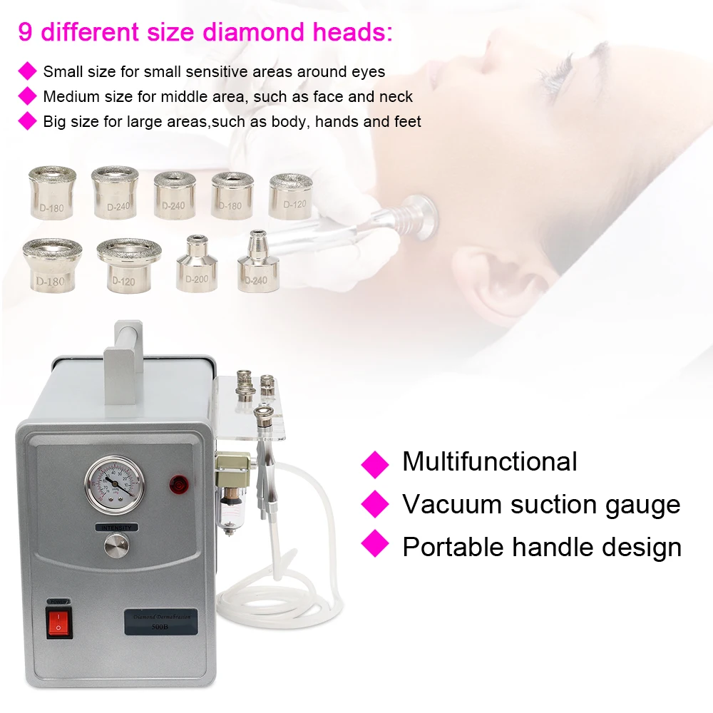 Wholesale Blackhead Removal Face Cleaning Crystal Diamond Dermabrasion Microdermabrasion Facial Machine