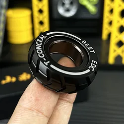 Fidget Spinner EDC Stainless Steel Ring Snap Coin Office Decompression and Decompression Artifact Adult Metal Toy Boy Gift