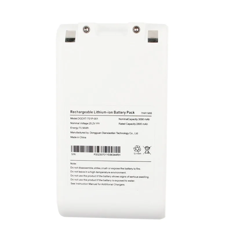 Imagem -02 - Bateria Estendida para Aspirador Xiaomi Bateria Original para Xiaomi g9 G10 2500mah 3000mah