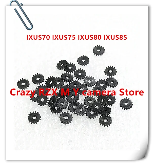 5PCS  New Lens Gear For Canon IXUS70 IXUS75 IXUS80 IXUS85 Focus Motor Gear Camera Repari Parts (black)