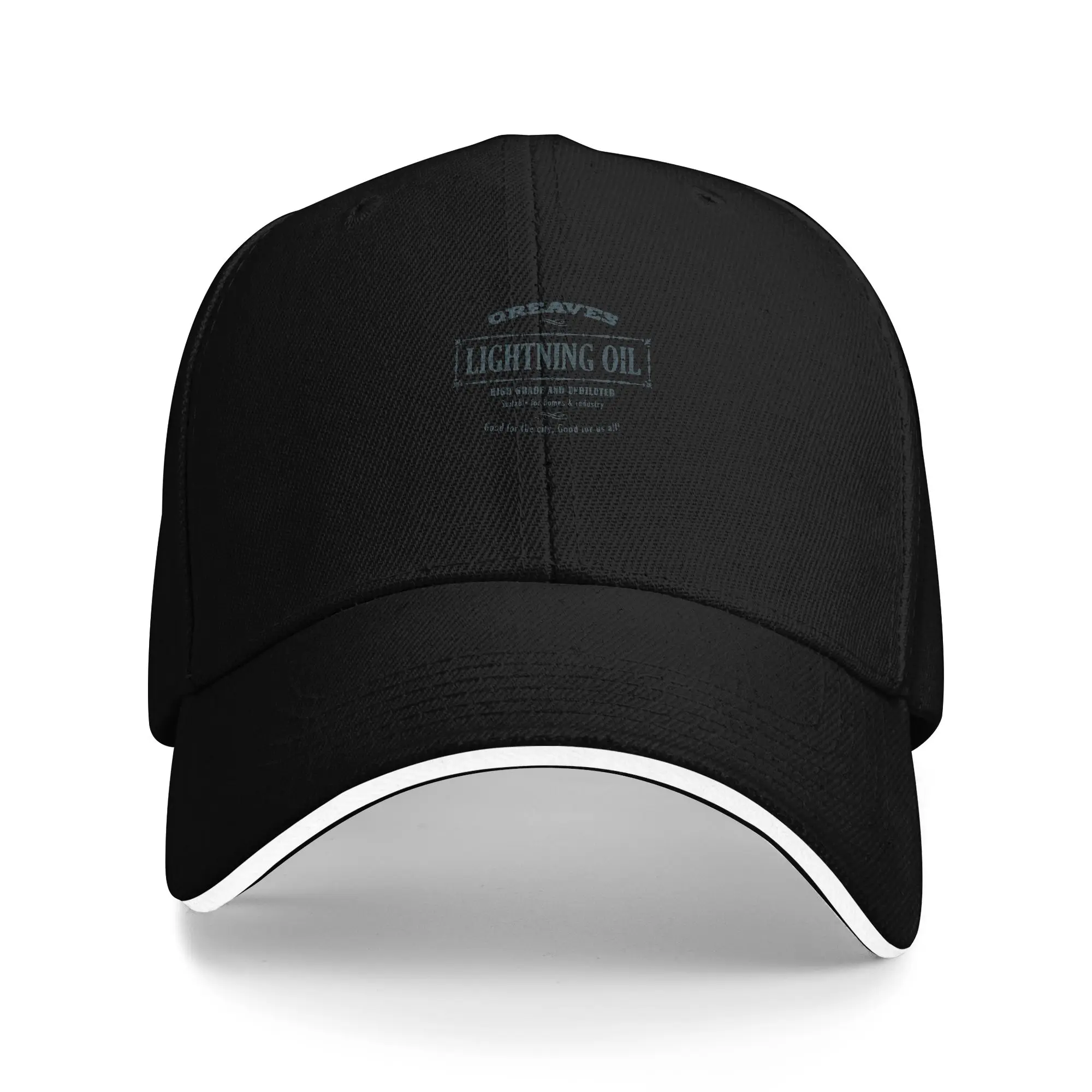Hot Sale Greaves Lightning Oil Baseball Cap  Outdoor Accessory Baseball Cap  City Wandering Baseball Cap