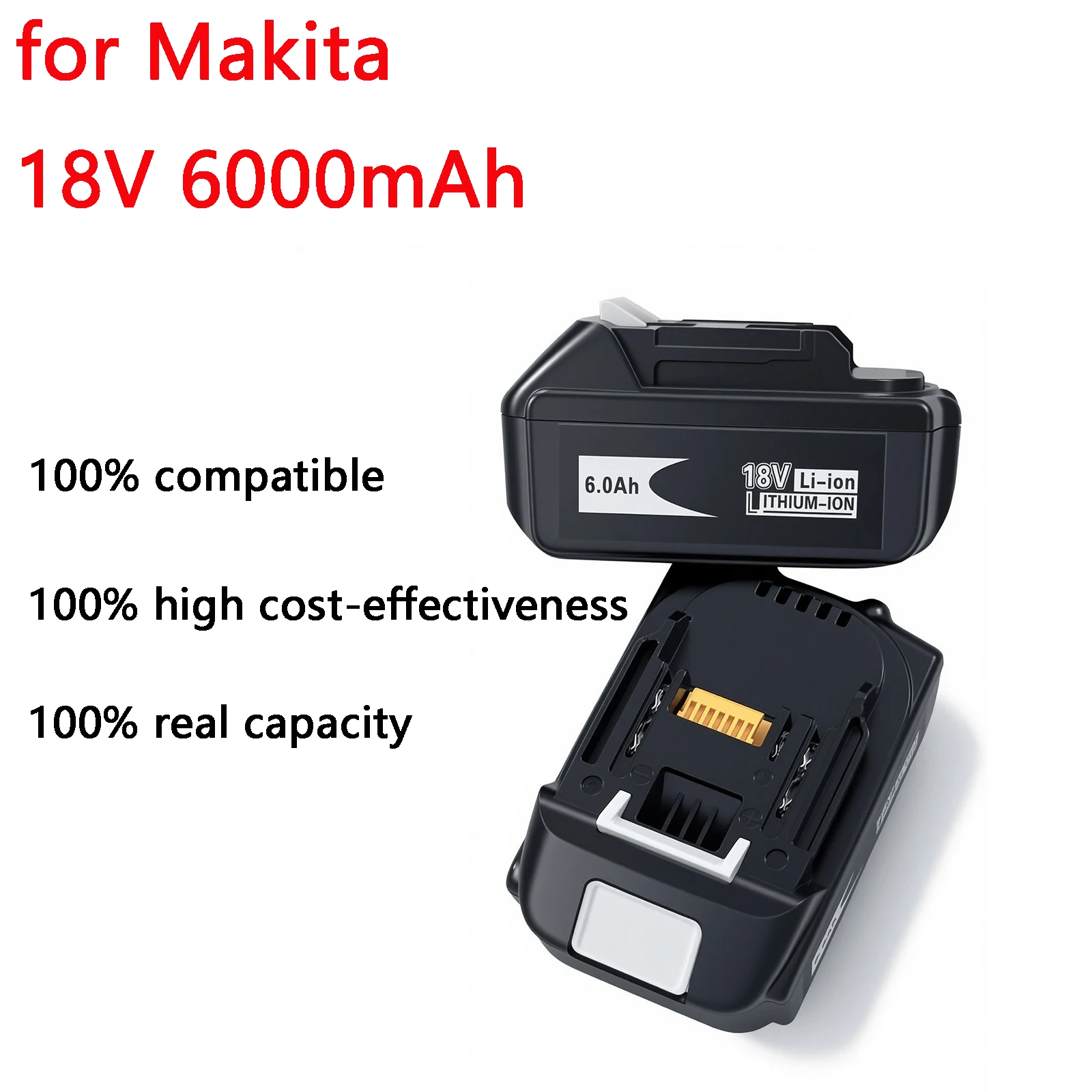 

Для Makita BL1830 аккумулятор 18 В 6000 мАч аккумулятор BL1830 BL1815 BL1860 BL1840 инструмент перезаряжаемая батарея